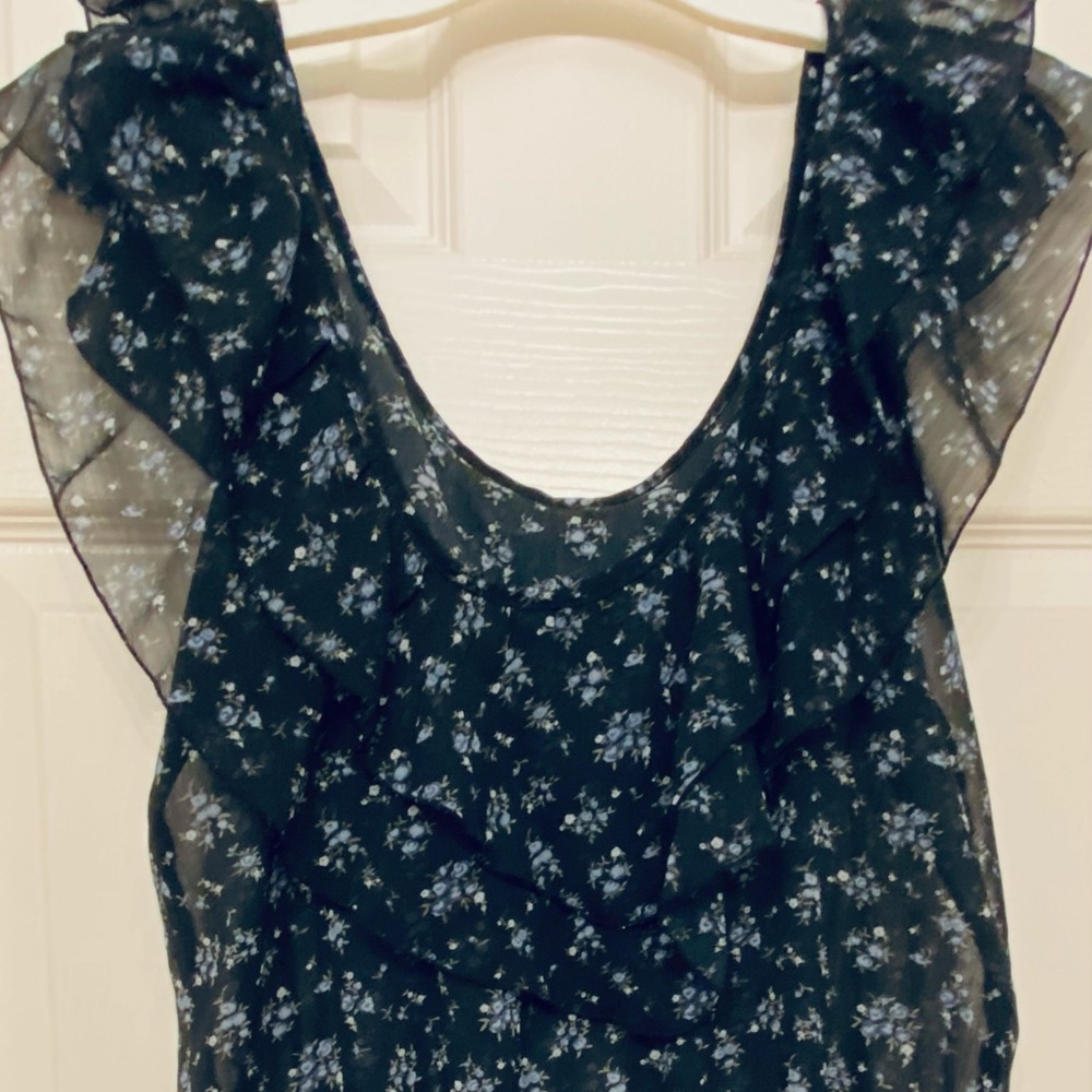 Women’s Miley Max Tank Top  M Blue Floral Print